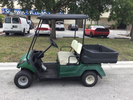 2013 GREEN GAS Yamaha g29 UTILITY DUMP 2 seat passenger Golf Cart hitch lights