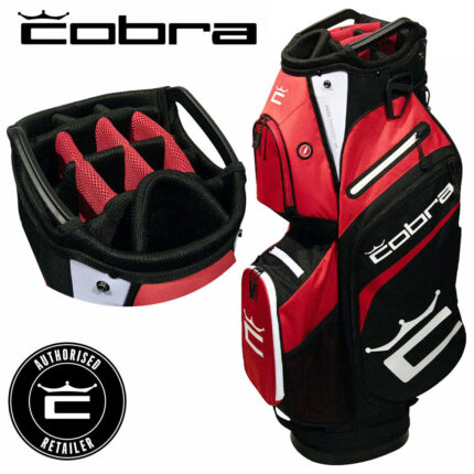 Carro de golf Cobra Signature 14 vías divisor bolsa roja Inc/crebilla impermeable - ¡NUEVO! 2024